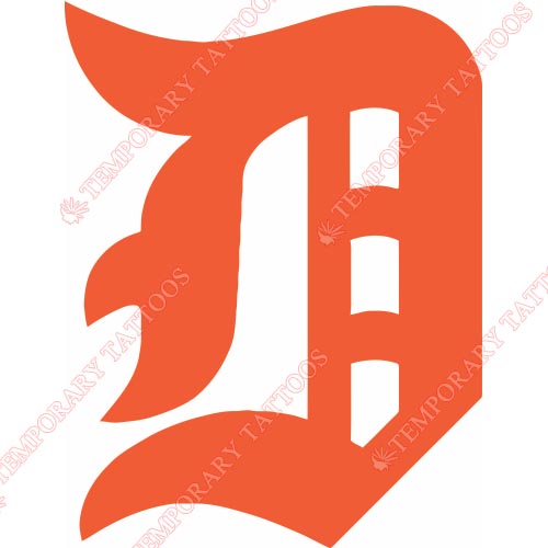 Detroit Tigers Customize Temporary Tattoos Stickers NO.1579